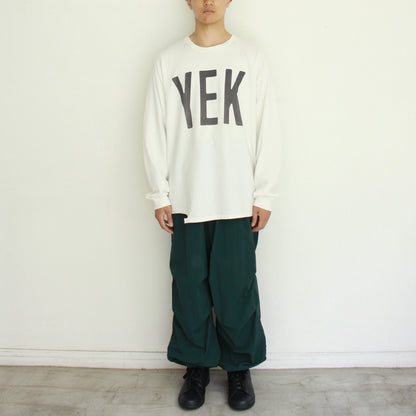 Printed L/S Tee "YEK"