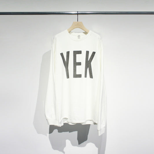 Printed L/S Tee "YEK"