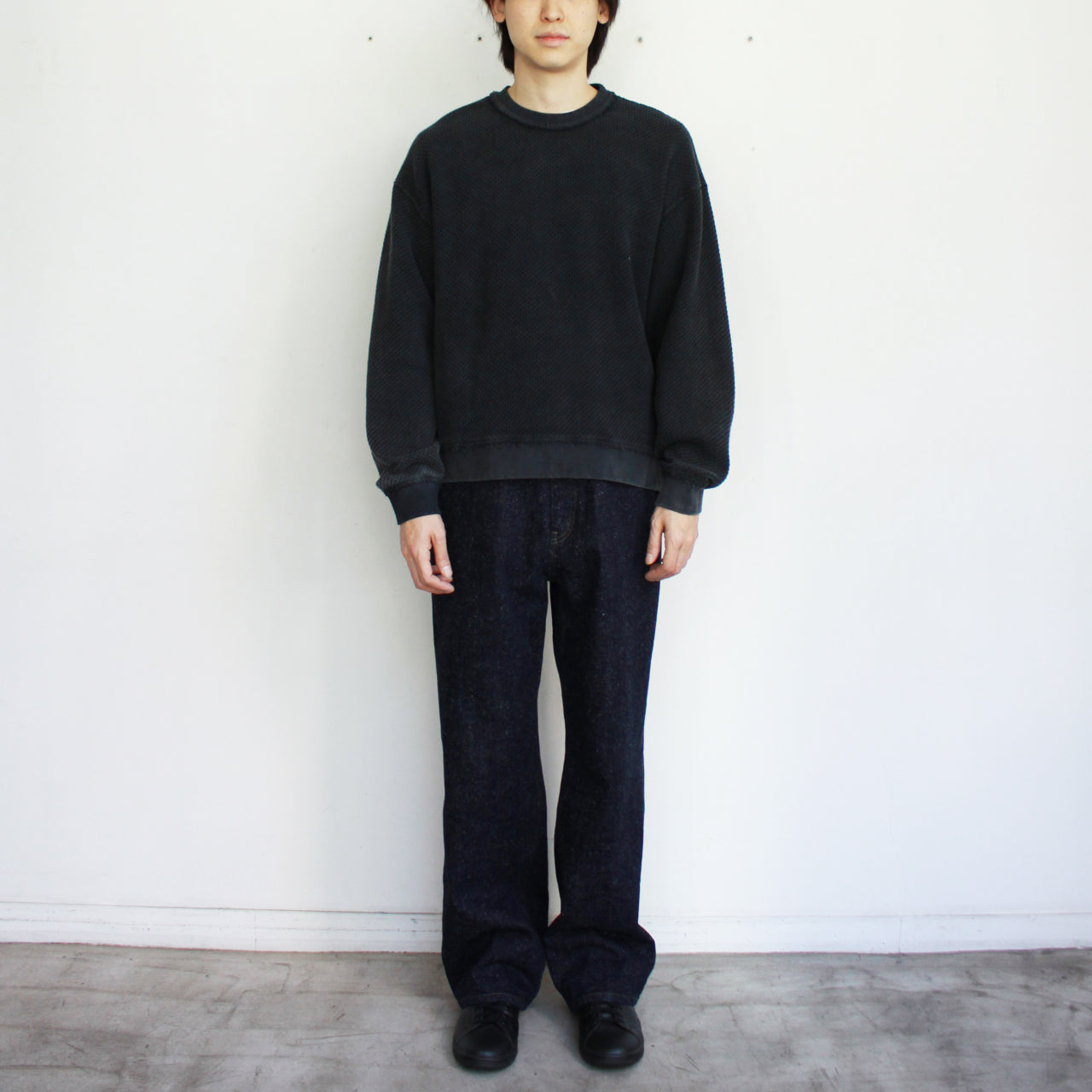 【Soe】Like Knitting Sweat Shirt