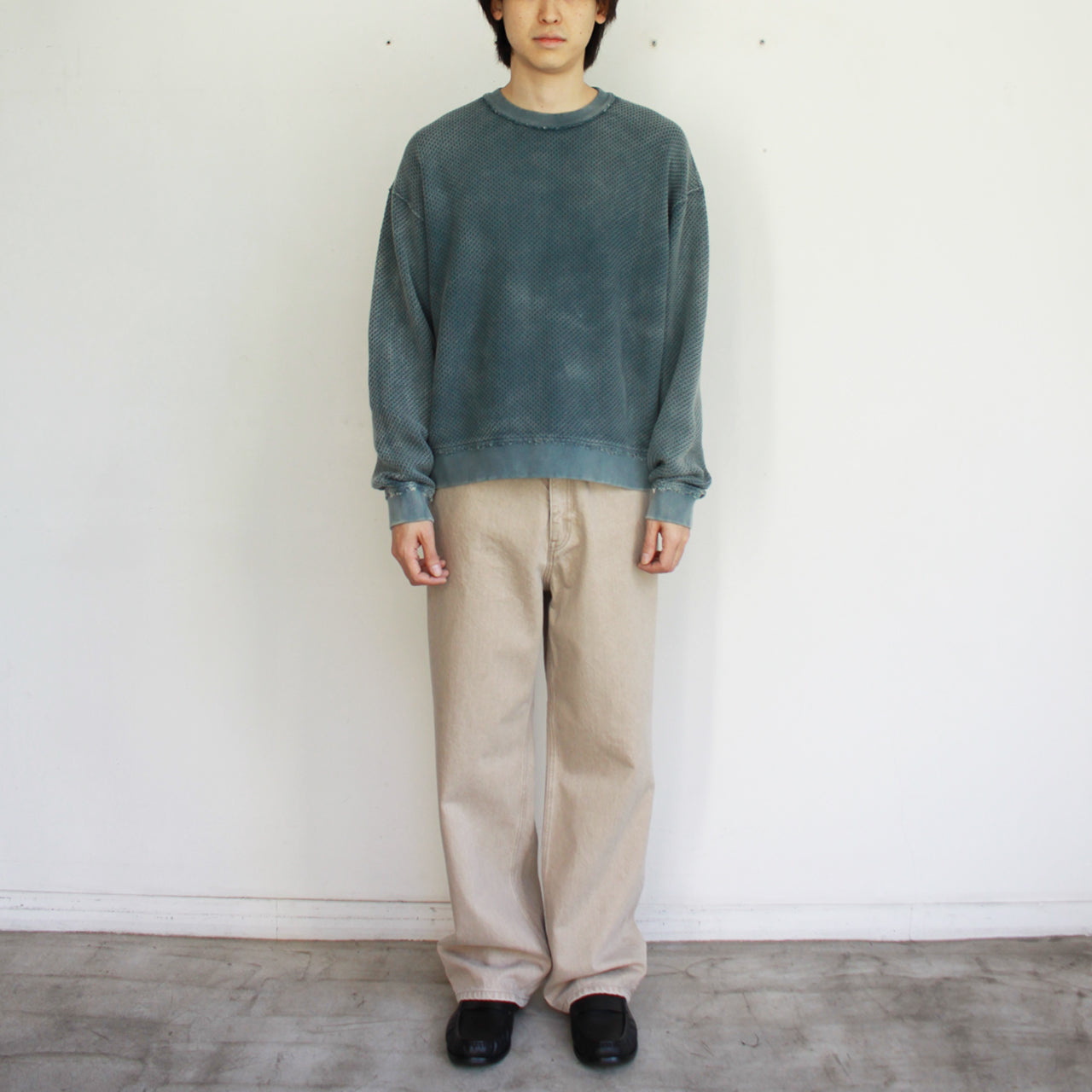 【Soe】Hard Washed Regular Jeans