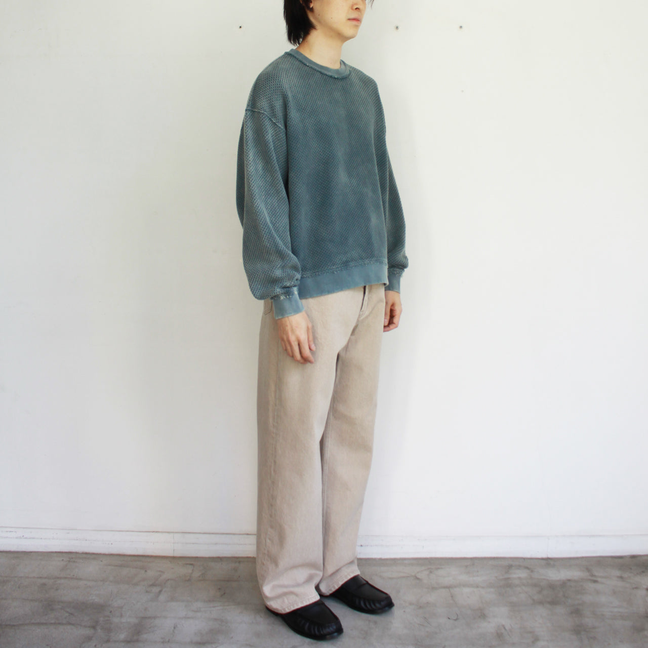【Soe】Hard Washed Regular Jeans