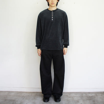 【Soe】Henryneck L/S T Shirts