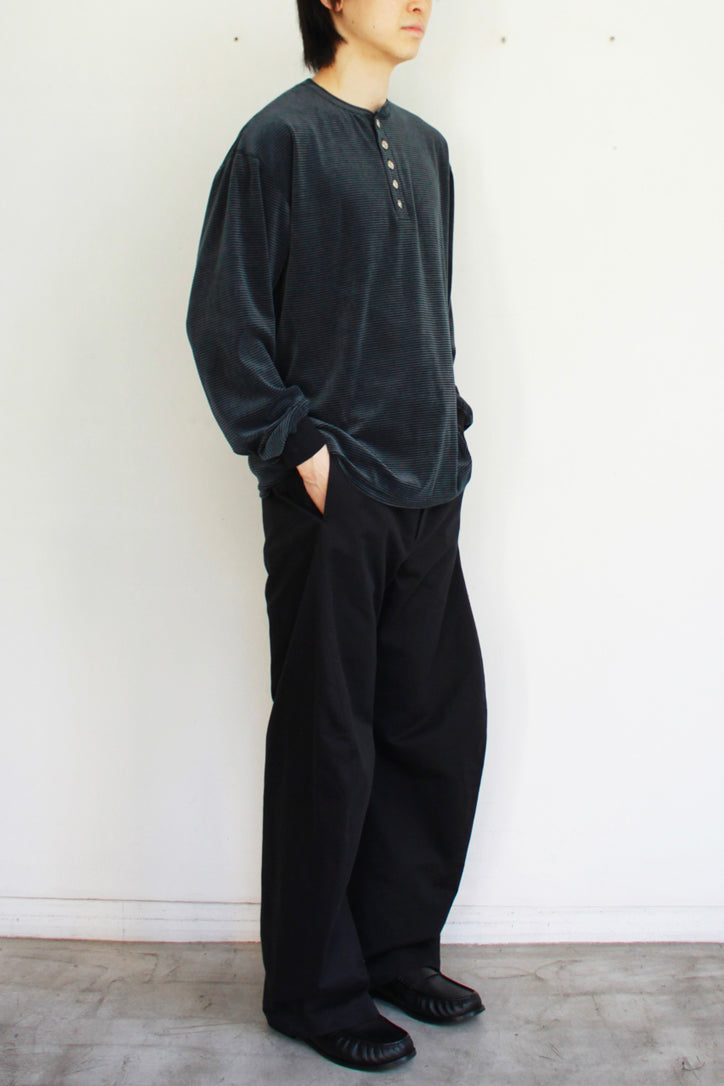 【Soe】Henryneck L/S T Shirts