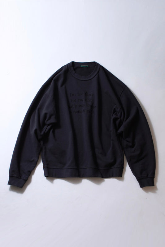 【Soe】Embroidered Sweat Shirt
