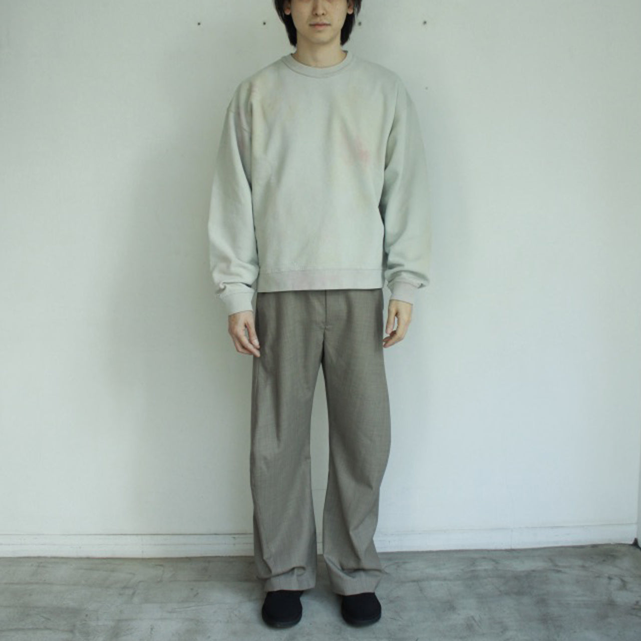 【Soe】Dye Migration Sweat Shirt