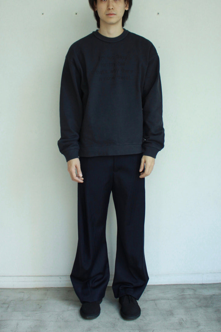 【Soe】Embroidered Sweat Shirt