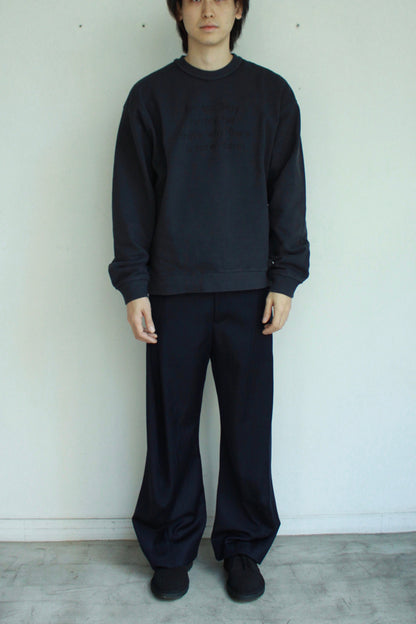 【Soe】Embroidered Sweat Shirt