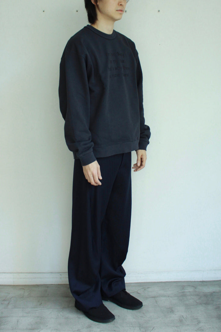 【Soe】Embroidered Sweat Shirt