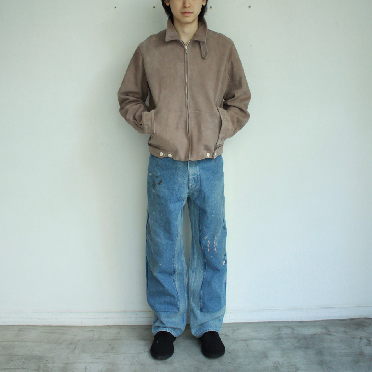 【Soe】Leather Drizzler Jacket