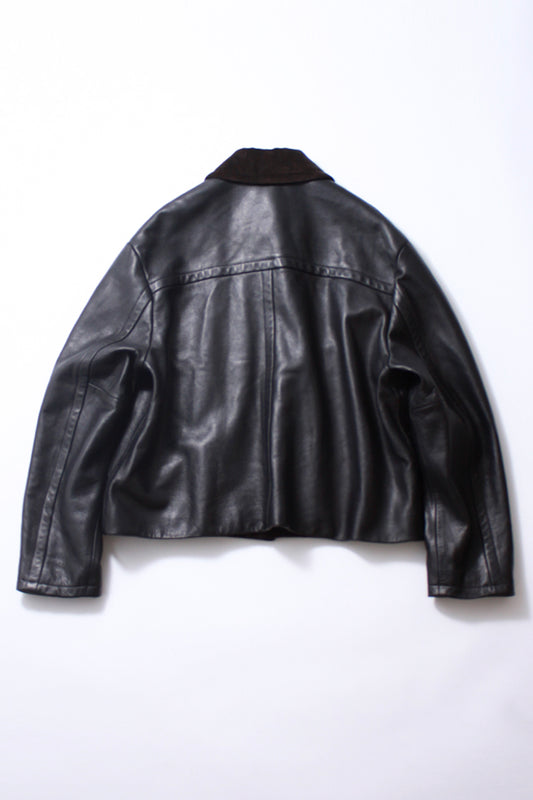 Car Jacket Cow Leather/Corduroy