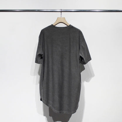【Soe】Over Dye Round Hem Tall Tee