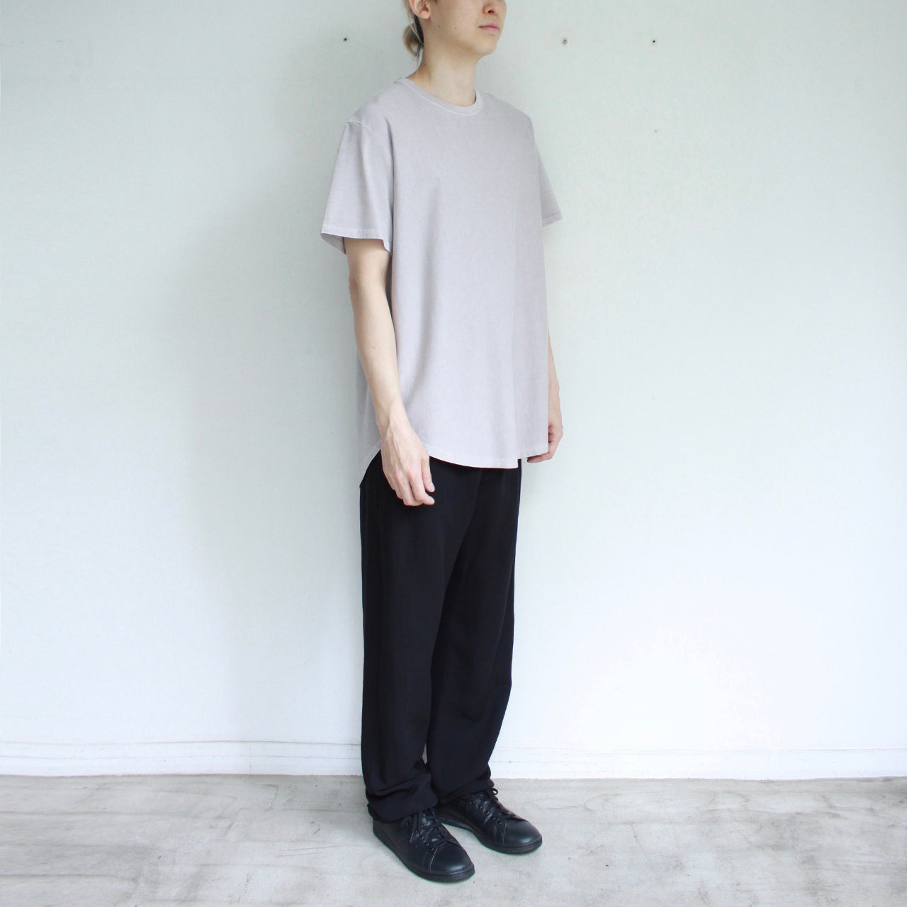 【Soe】Over Dye Round Hem Tall Tee