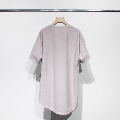 【Soe】Over Dye Round Hem Tall Tee