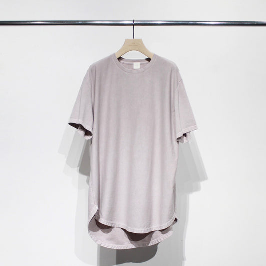 【Soe】Over Dye Round Hem Tall Tee