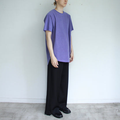 【Soe】Over Dye Round Hem Tall Tee
