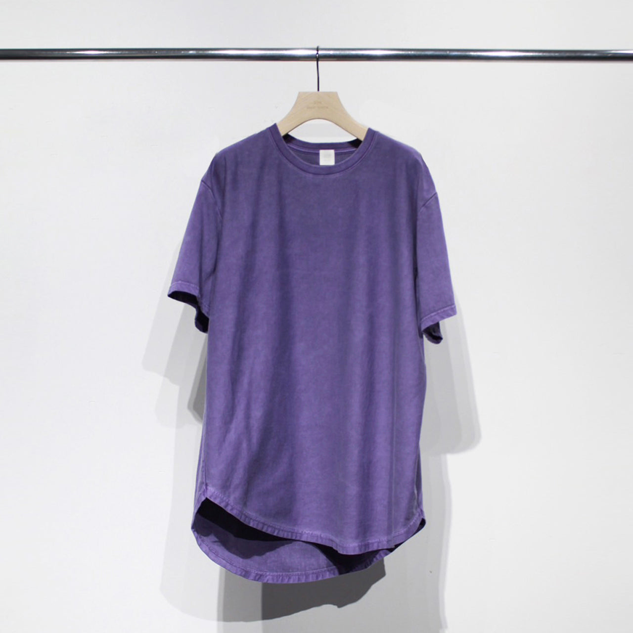 【Soe】Over Dye Round Hem Tall Tee