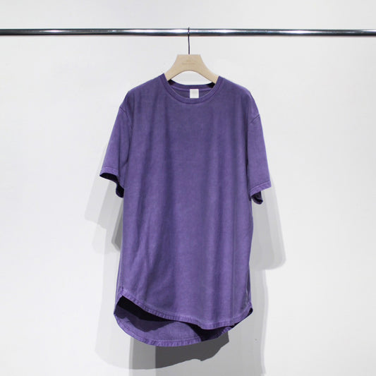 【Soe】Over Dye Round Hem Tall Tee