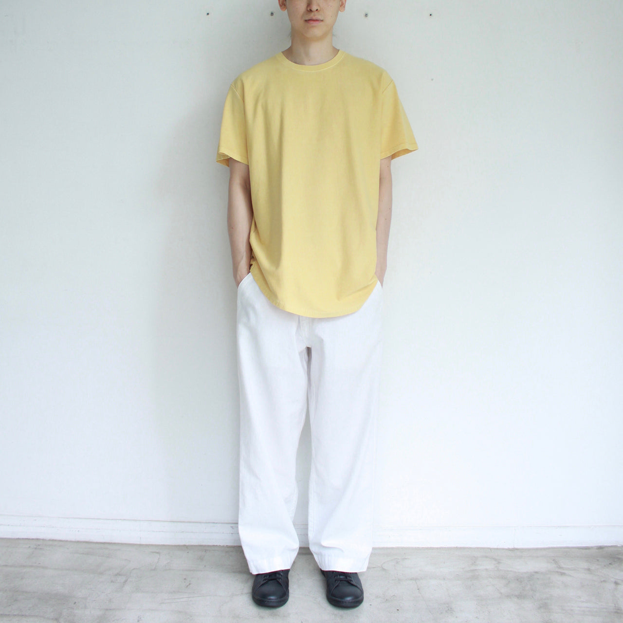 【Soe】Over Dye Round Hem Tall Tee