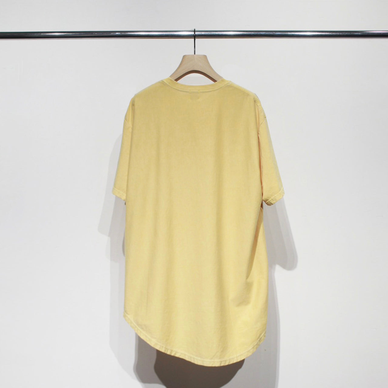 【Soe】Over Dye Round Hem Tall Tee