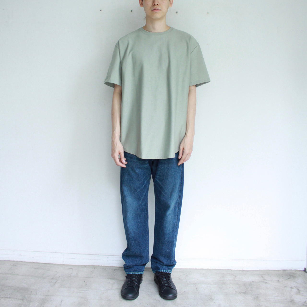 【Soe】Round Hem Tall Tee