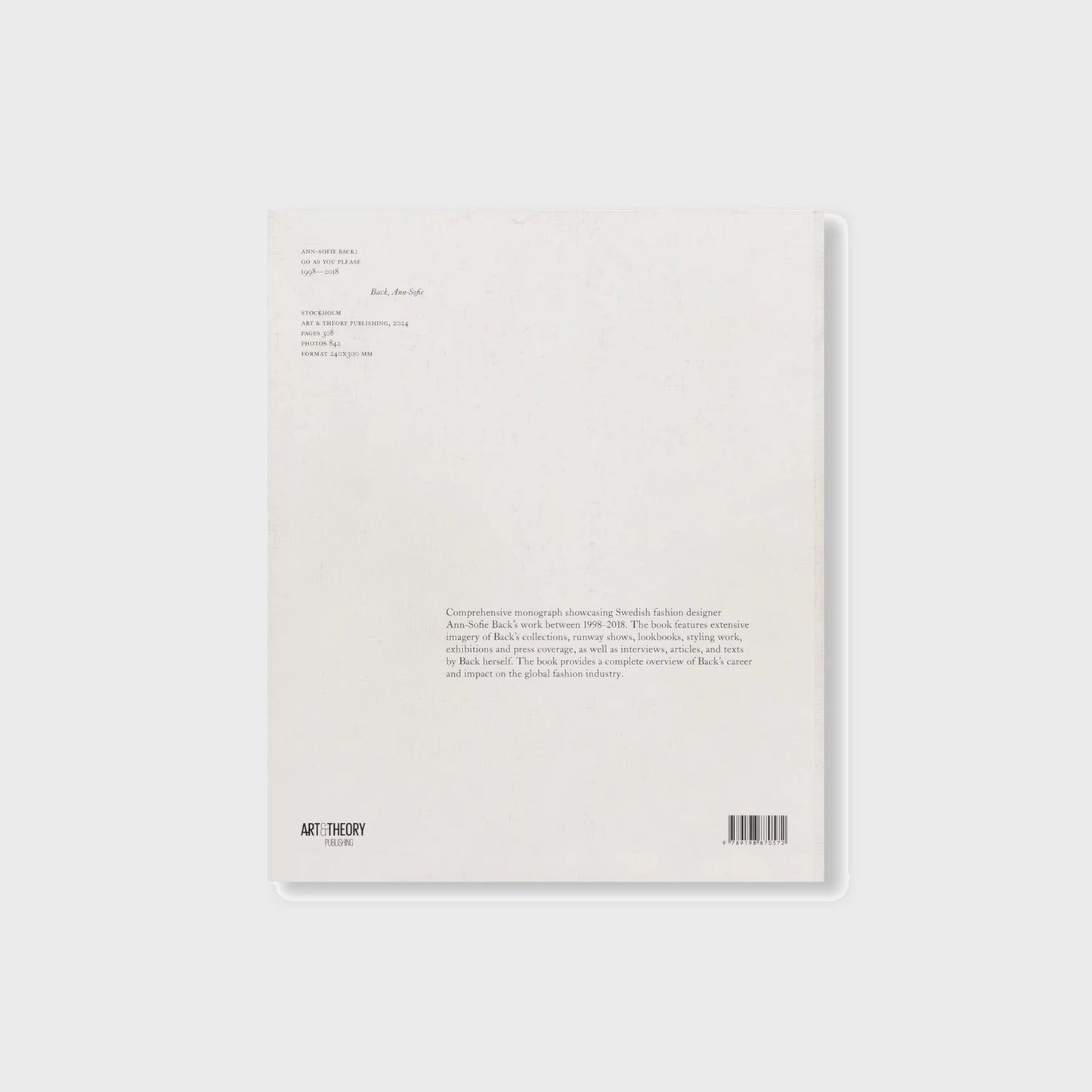 ANN-SOFIE BACK: GO AS YOU PLEASE, 1998–2018 by Ann-Sofie Back