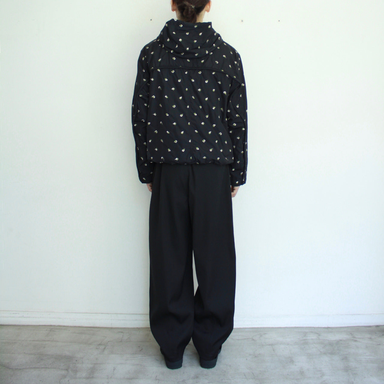 【Soe】All-Over Embroidered Hooded Jacket