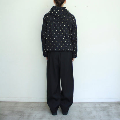 【Soe】All-Over Embroidered Hooded Jacket