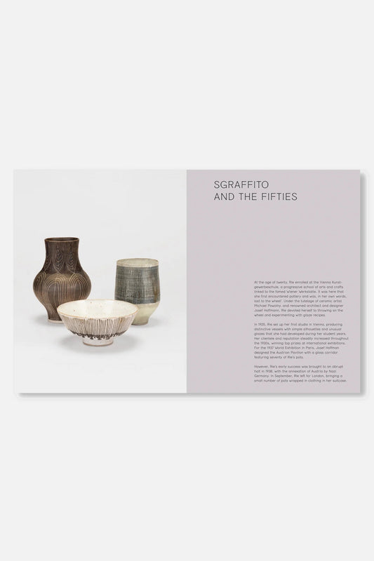 LUCIE RIE: THE ADVENTURE OF POTTERY by Lucie Rie