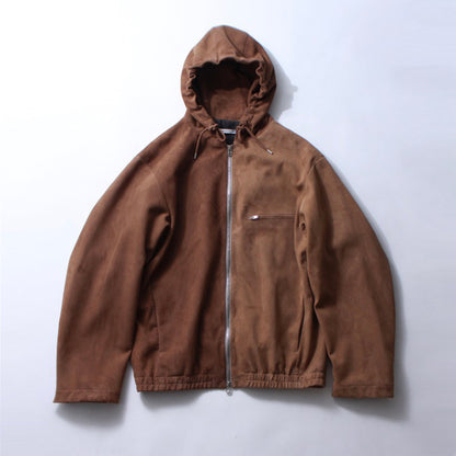 【Soe】Leather Hooded Jacket