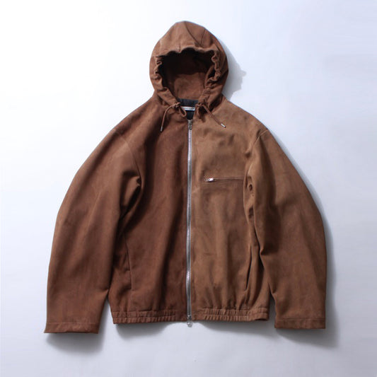 【Soe】Leather Hooded Jacket
