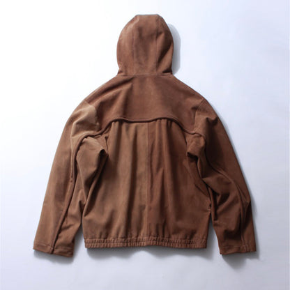 【Soe】Leather Hooded Jacket