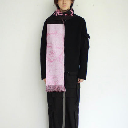 【MONTMARTRE NEW TORK】Pink Tera no Bozu Scarf