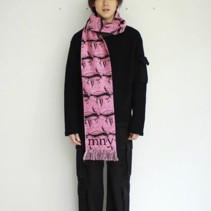 【MONTMARTRE NEW TORK】Pink Tera no Bozu Scarf