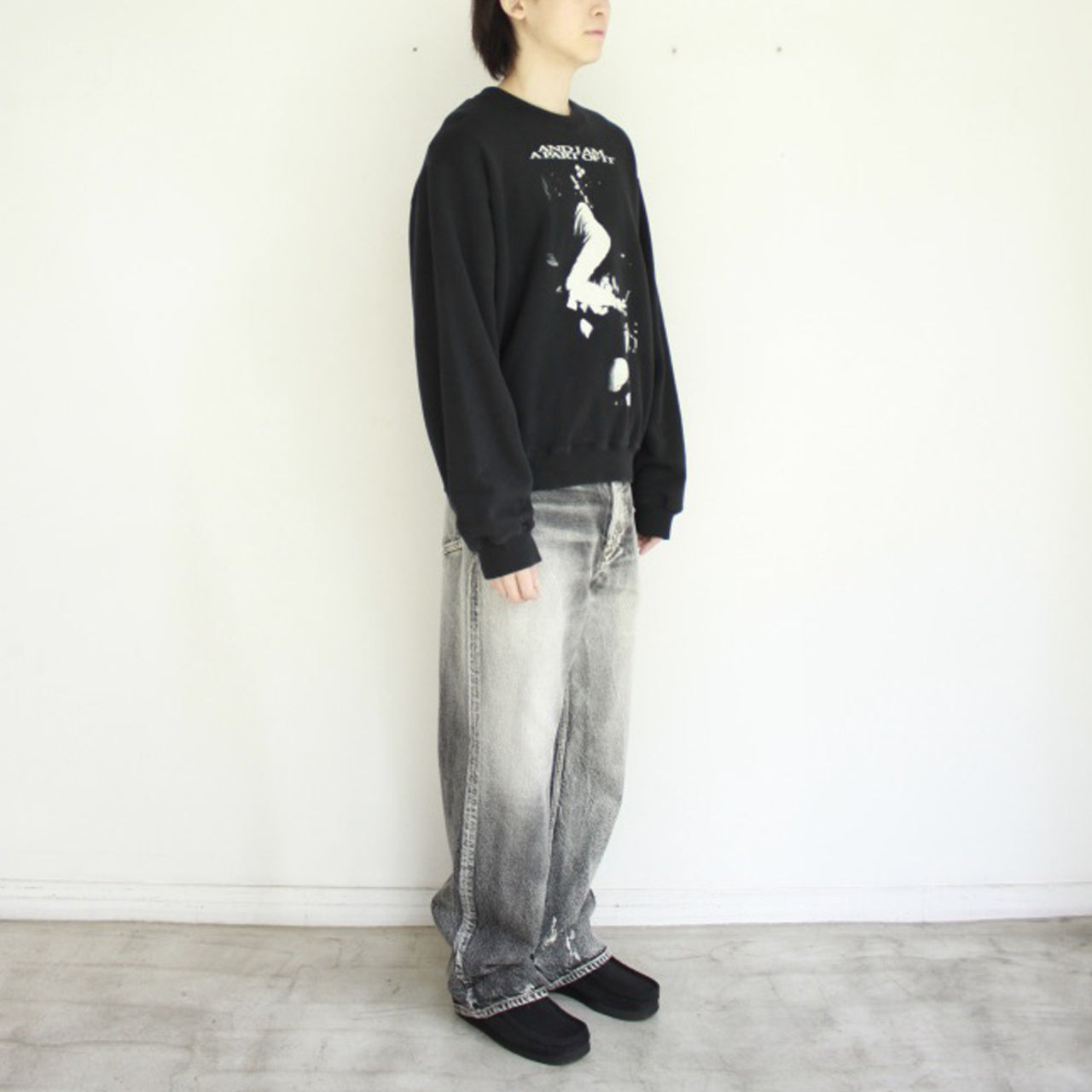 【Soe】Half & Half Regular Jeans