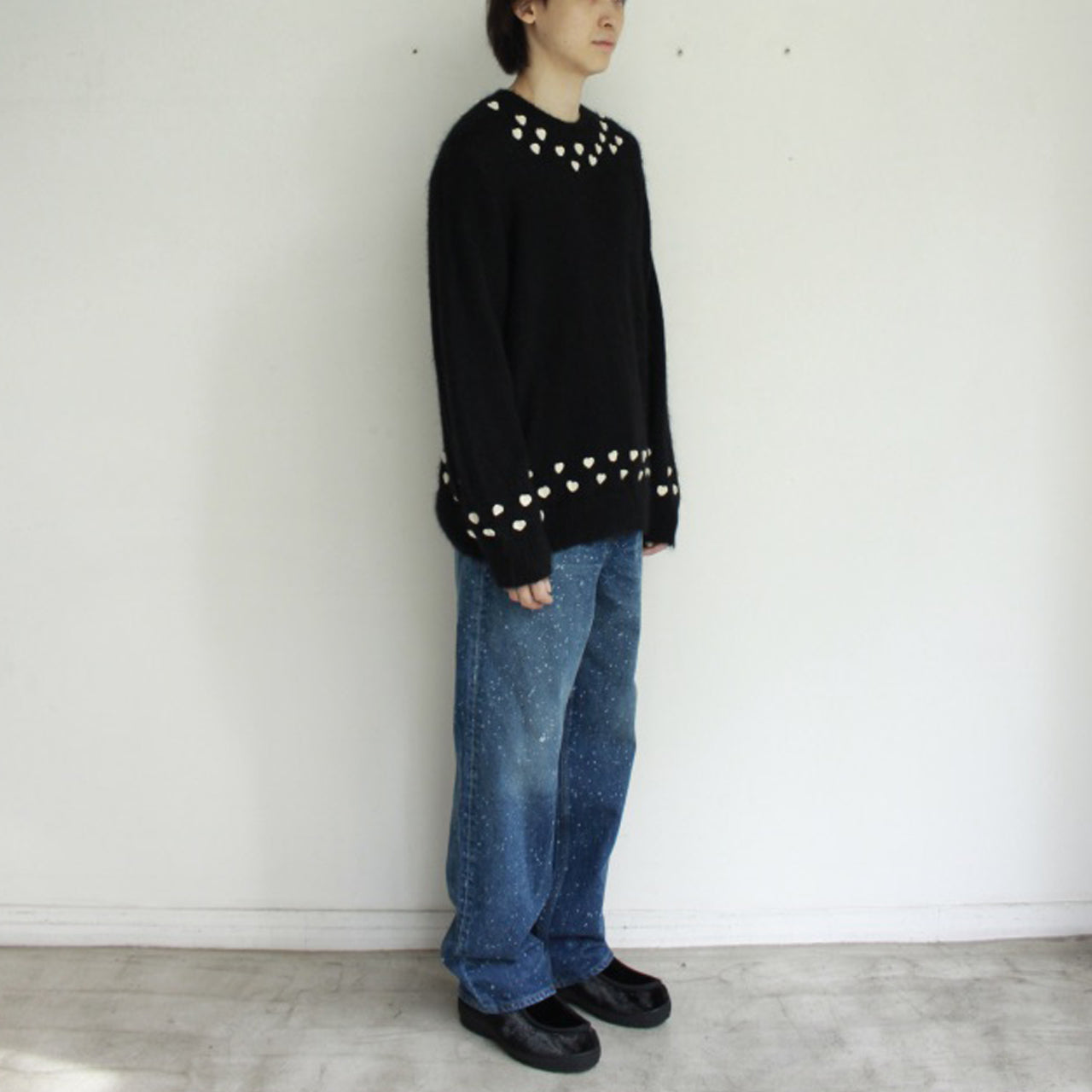 【Soe】Splashed Regular Jeans
