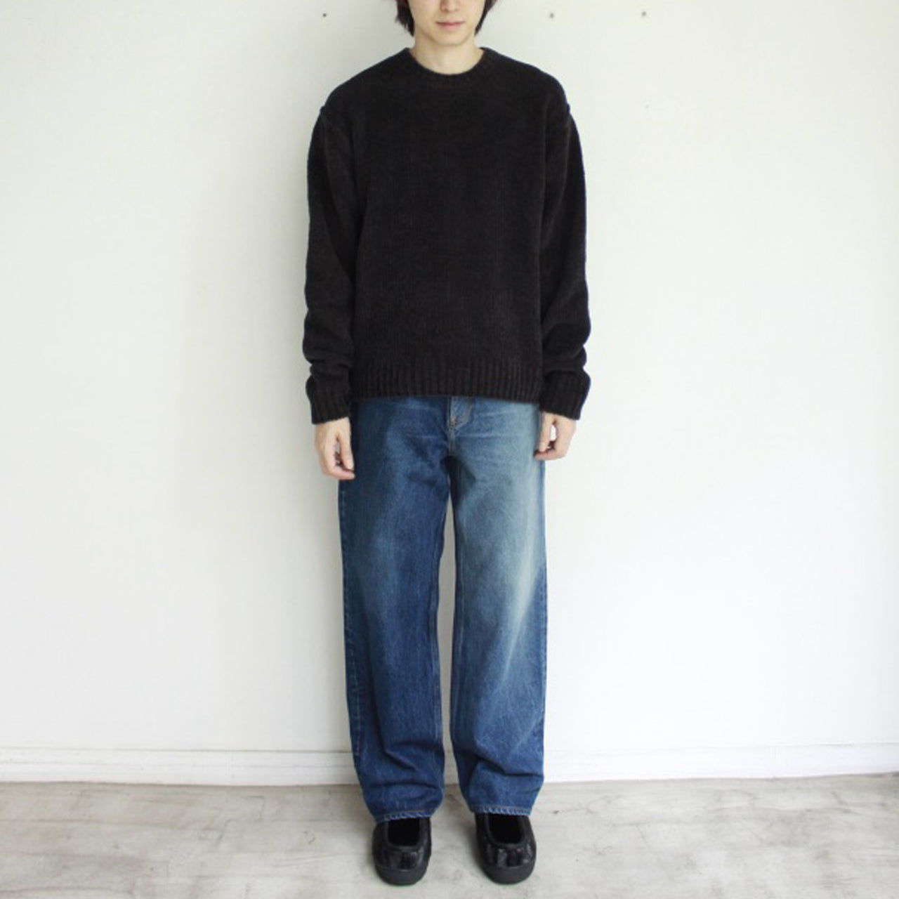 【Soe】Half & Half Regular Jeans