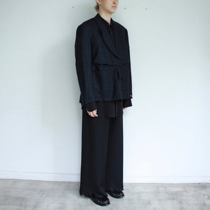 【MARINA YEE】UCC4 M.Y. Crushed Plead Open Jacket