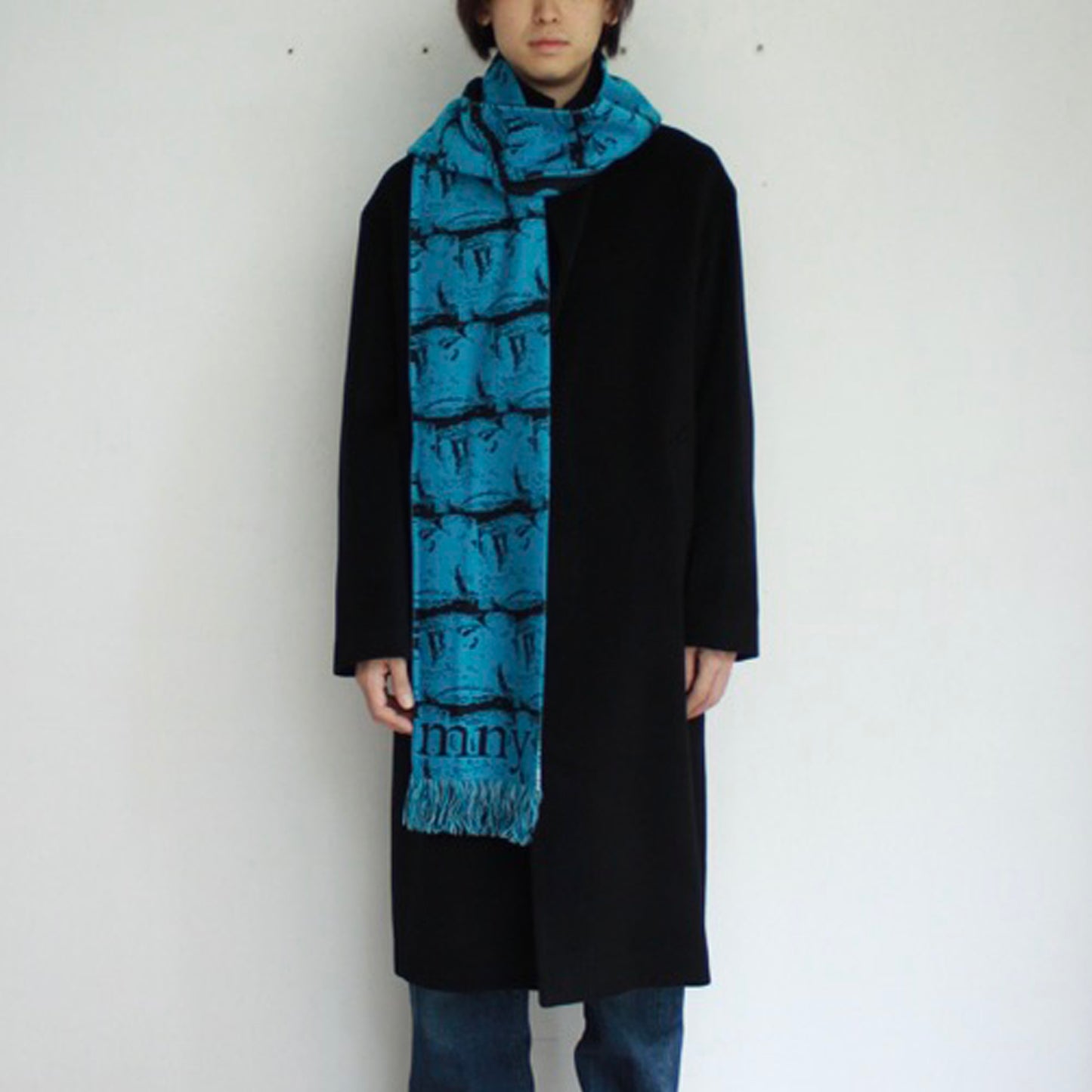 【MONTMARTRE NEW TORK】Blue Tera no Bozu Scarf