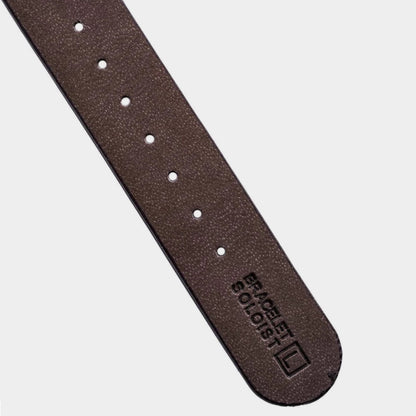 coussin type leather belt