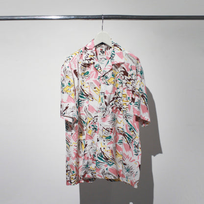 Bricks MONO H/S Allover Printed Camp Collar SH