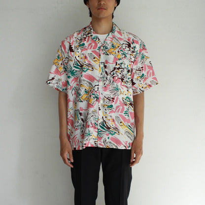 Bricks MONO H/S Allover Printed Camp Collar SH