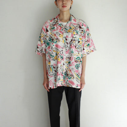 Bricks MONO H/S Allover Printed Camp Collar SH