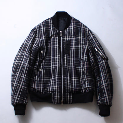 【TAKAHIROMIYASHITA TheSoloist.】flannel flight jacket.