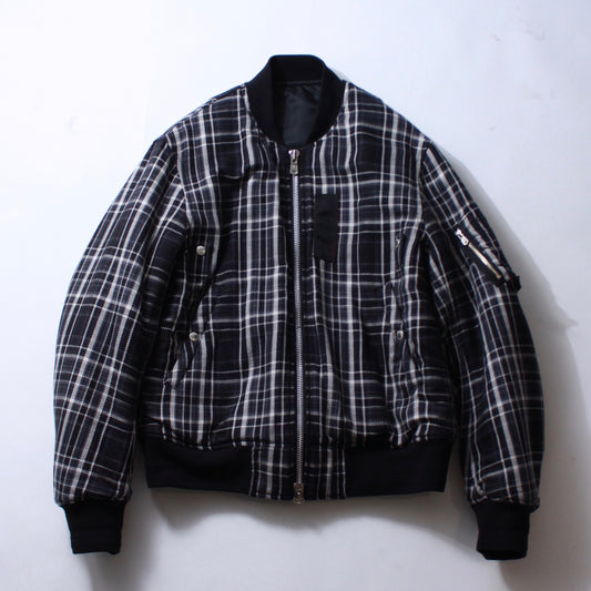 【TAKAHIROMIYASHITA TheSoloist.】flannel flight jacket.