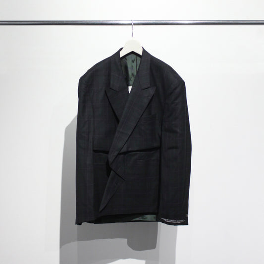 【MARINA YEE】UCC4 M.Y. Crushed Plead Open Jacket