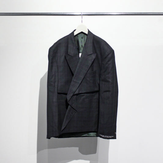 【MARINA YEE】UCC4 M.Y. Crushed Plead Open Jacket