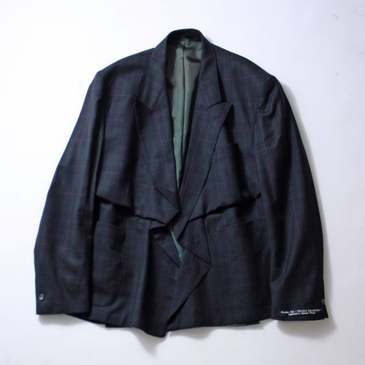 【MARINA YEE】UCC4 M.Y. Crushed Plead Open Jacket