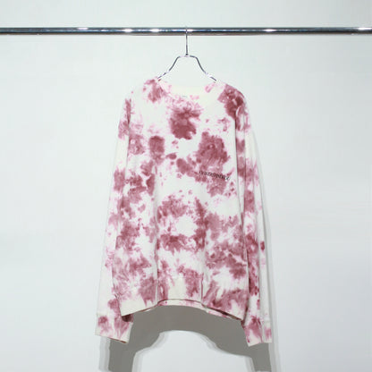 Over dyed Sweat Shirt "FLOWERS"