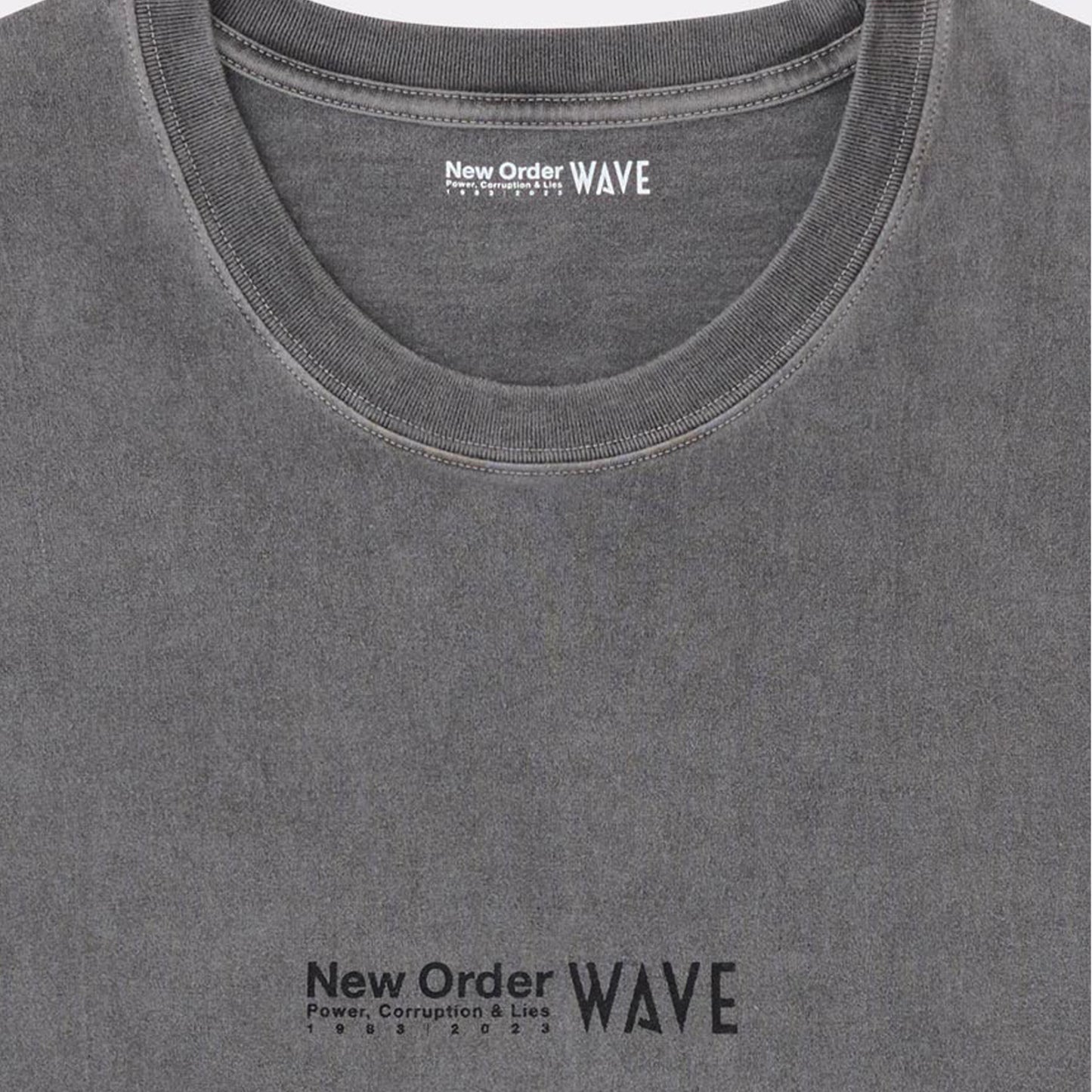 "WAVE × New Order" Power, Corruption & Lies SMALL LOGO T