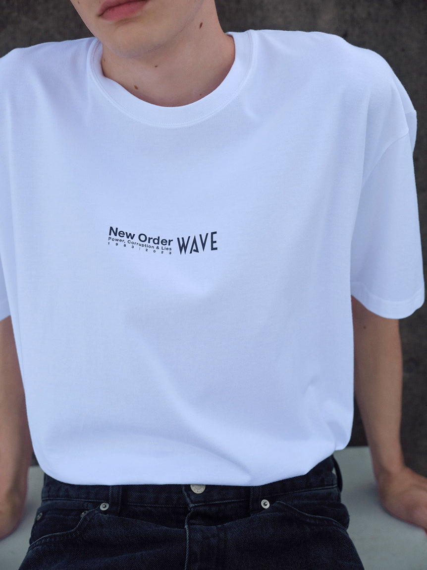 "WAVE × New Order" Power, Corruption & Lies SMALL LOGO T